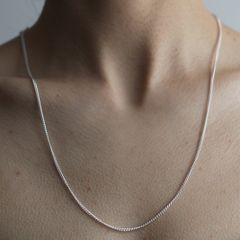 【お取り寄せ注文可能】Unisex Curb Chain Necklace 60