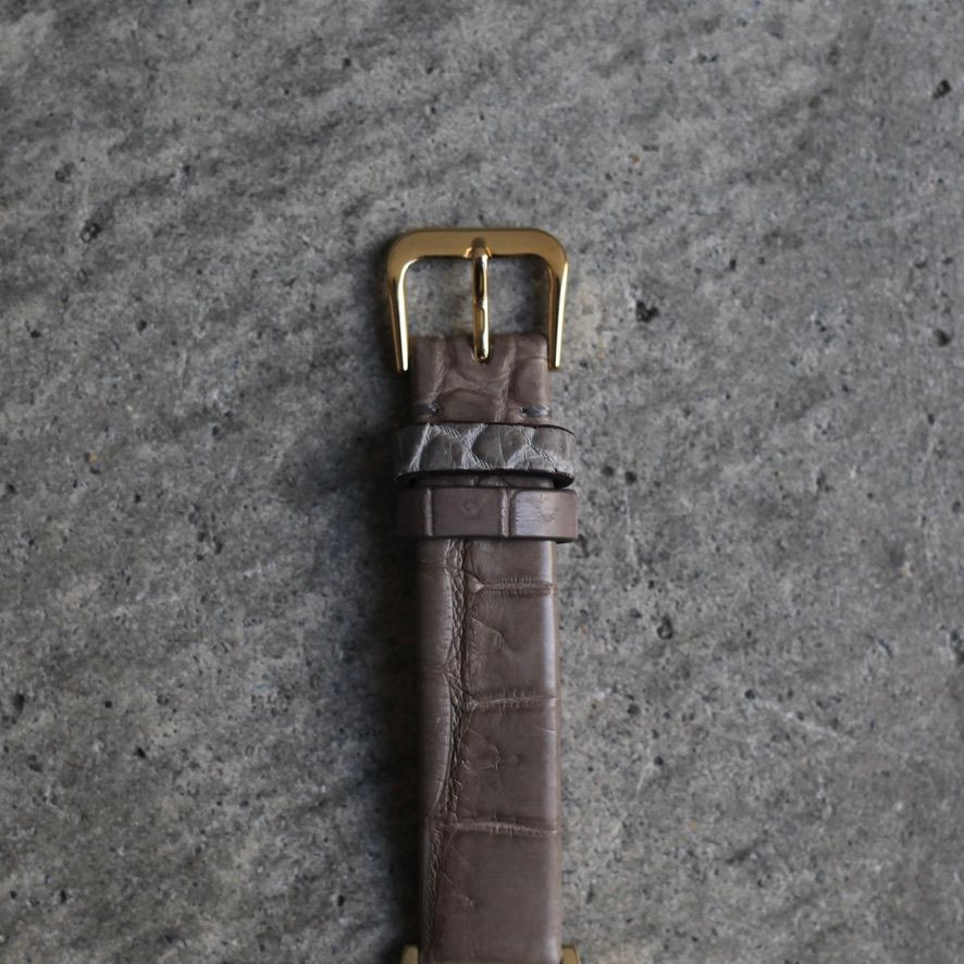 【残り一点】Coussin 12 Croco(WOMEN/GOLD×GRAY)