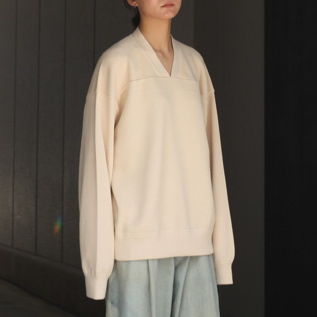 crepuscule - 【残りわずか】Moss Stitch V Neck PO | ACRMTSM