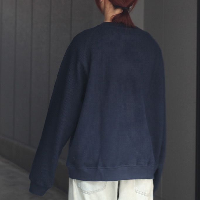 【残り一点】Waffle Crew Neck
