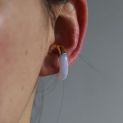 【お取り寄せ注文可能】Ukishima Lite Blue Agate  Ear Cuff(片耳用）
