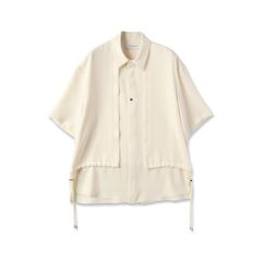 【残り一点】Dry Double Satin Layered Short Sleeve Shirt