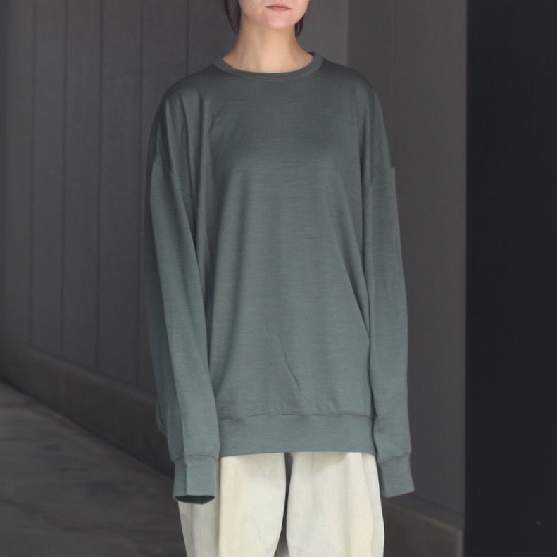 【残り一点】オーバーサイズリラックスウールL/S TEE
