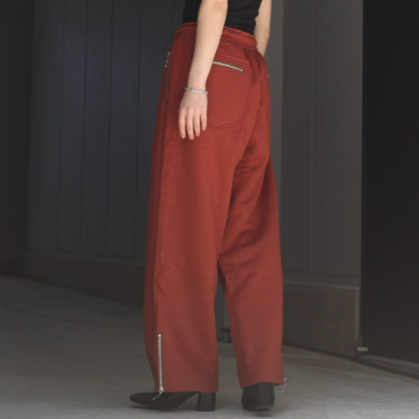 SUGARHILL - 【残り一点】Zip Up Wide Sweat Trousers | ACRMTSM