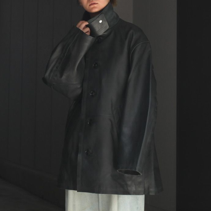 YOKE - 【残りわずか】Cut-Off Leather Car Coat | ACRMTSM ONLINE STORE