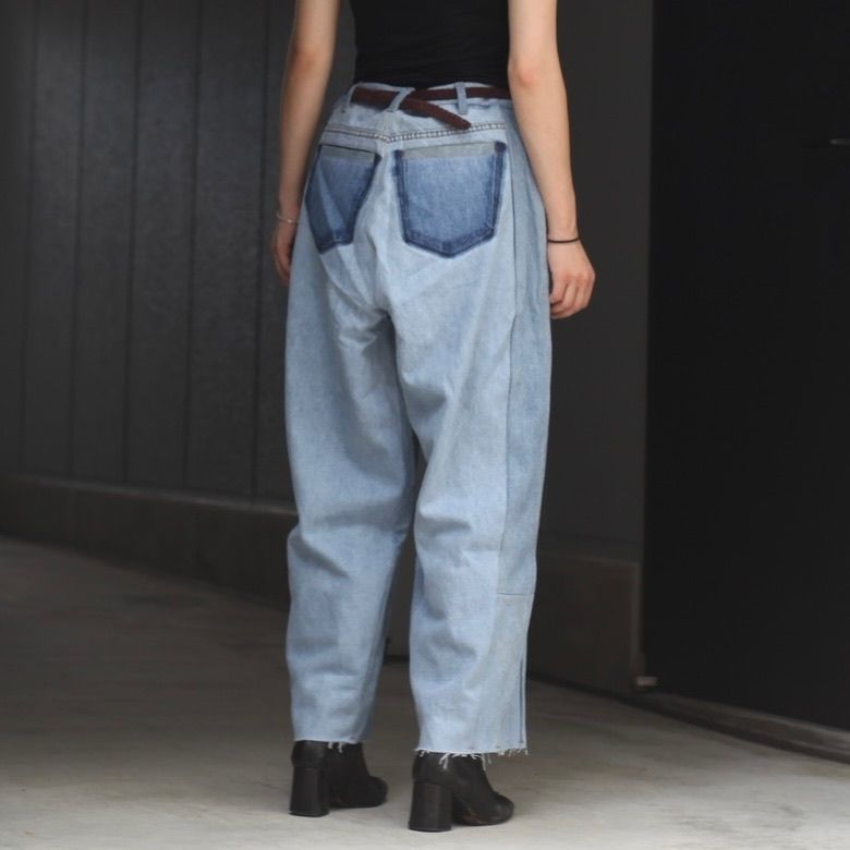 【残り一点】Reconstructed Super Baggy Slacks Denim_2(M)
