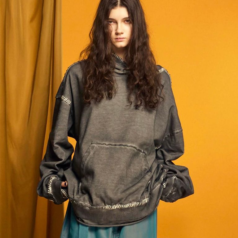 MAISON SPECIAL - 【残り一点】Heavy-Weight Sweat Embroidery Damage 
