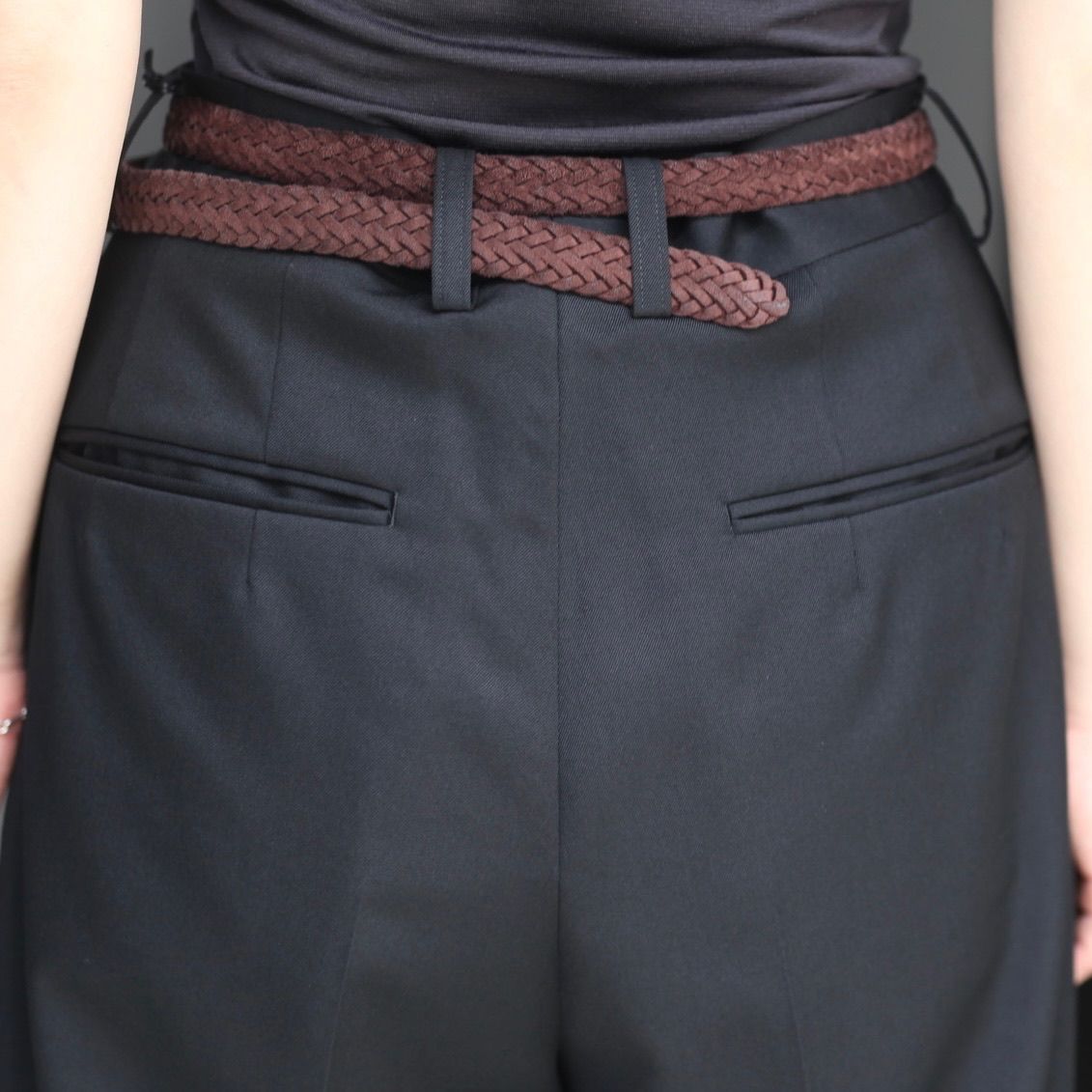 【残りわずか】Extra Wide Trousers(2/60 WOOL GABARDINE)