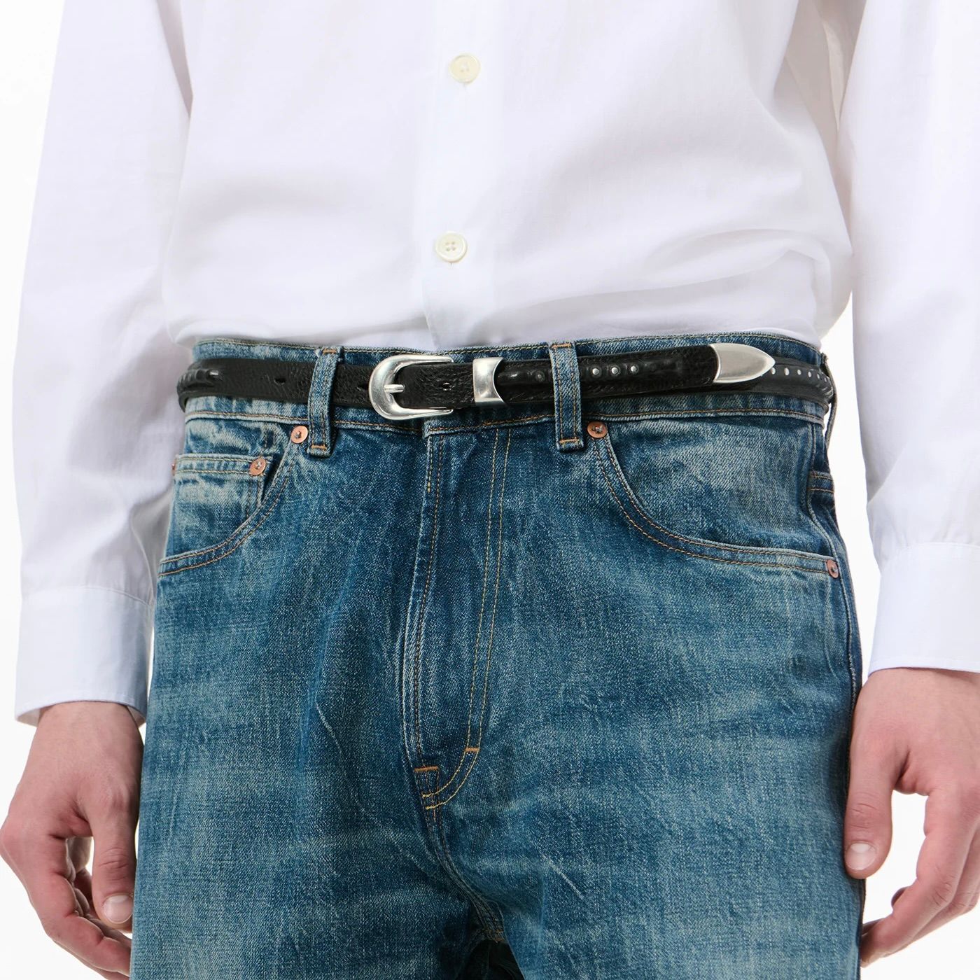 【残りわずか】2cm Bullet Chain Belt