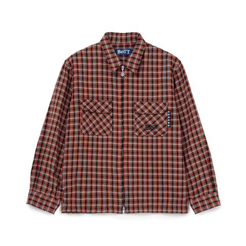 【残り一点】Zip-up Flannel Shirt