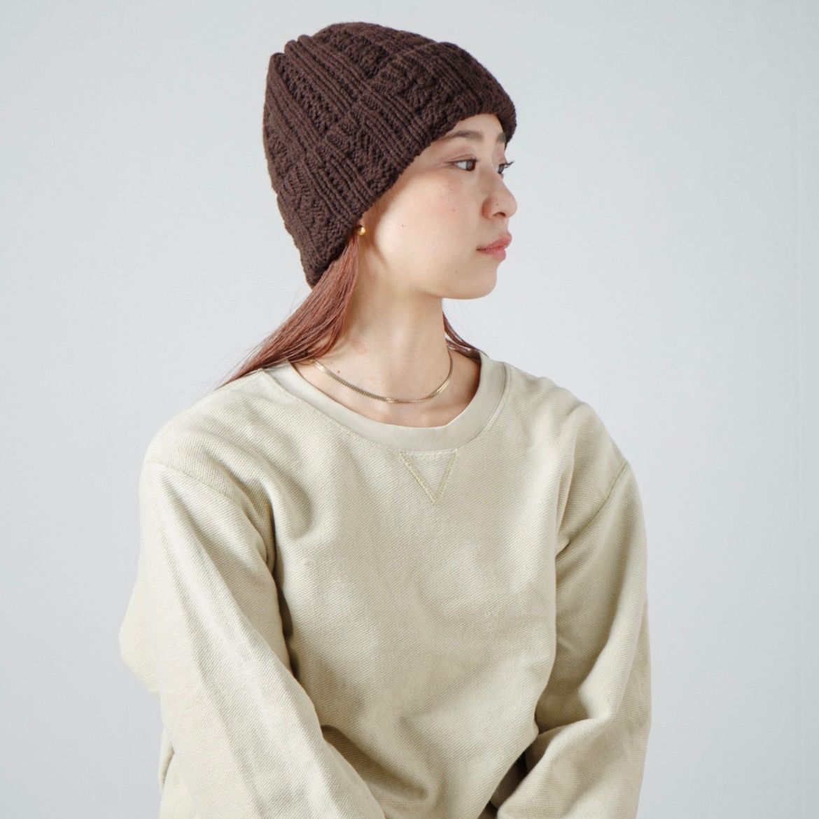 【残り一点】Insideout Cable Knit Cap