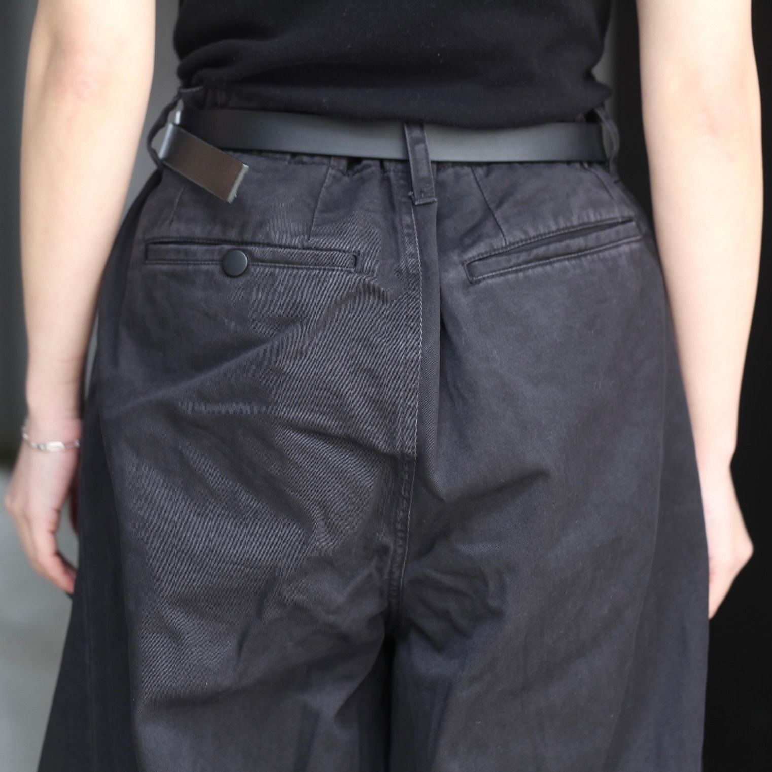 【残り一点】Wrapped Work Trousers With Night-Cut(AGED TWILL)