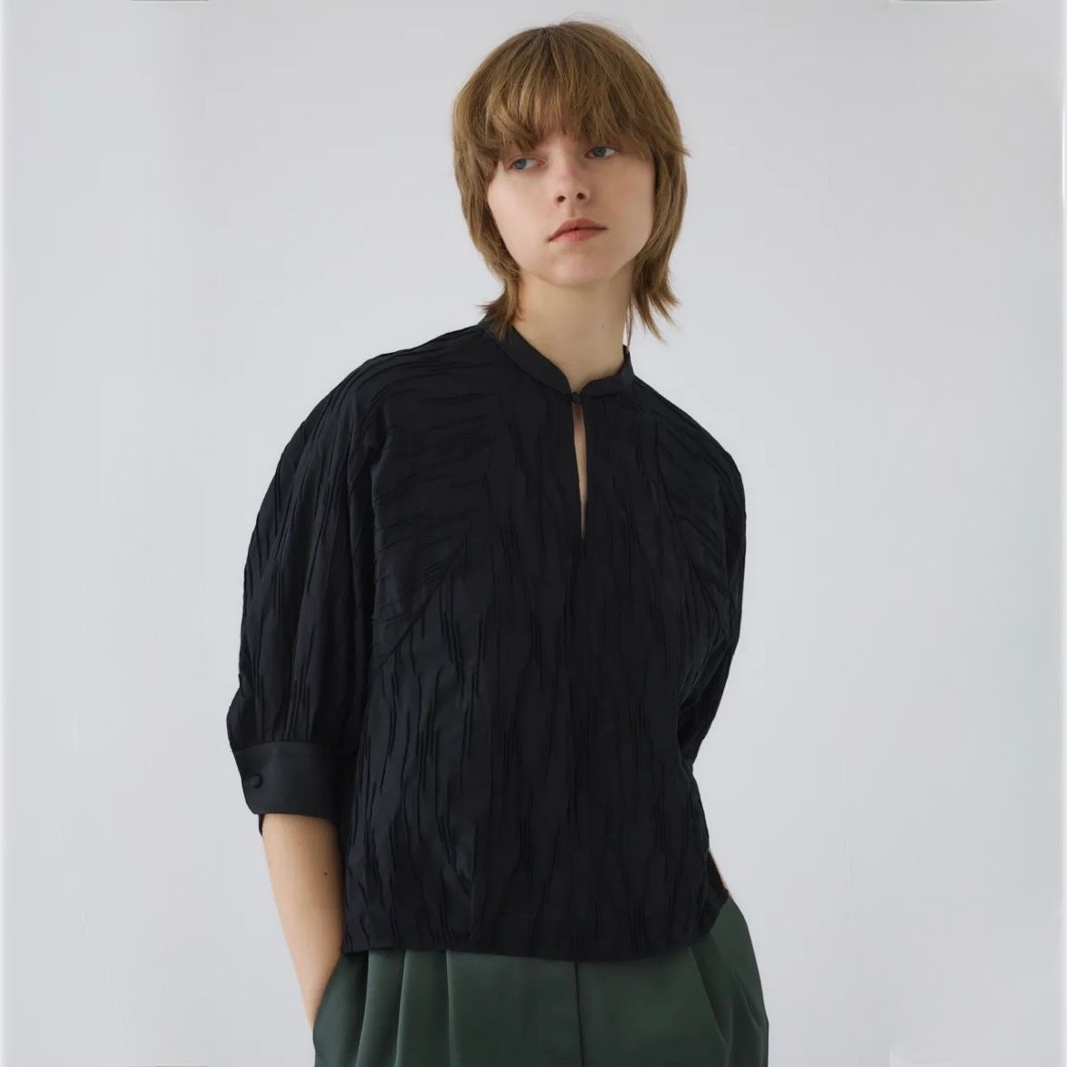【残り一点】Tuck Pleats Raglan Blouse