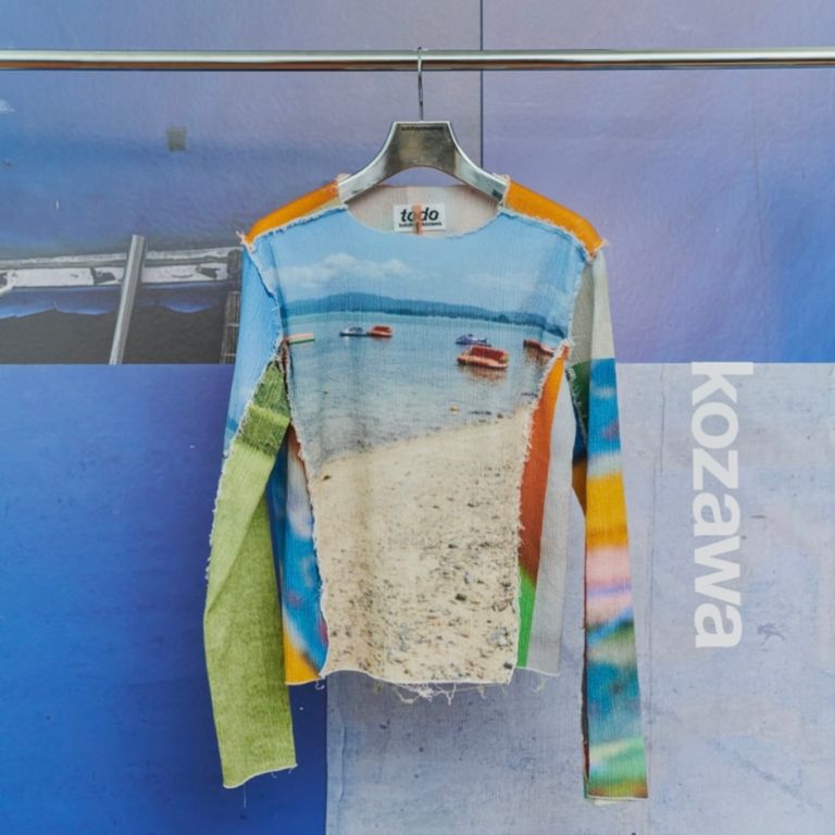 kotohayokozawa - 【残り一点】Graphic Yoryu Long Sleeve Top 