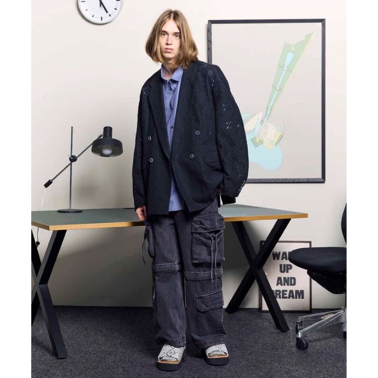 【残り一点】Big Pocket 2way Baggy Denim Cargo Pants