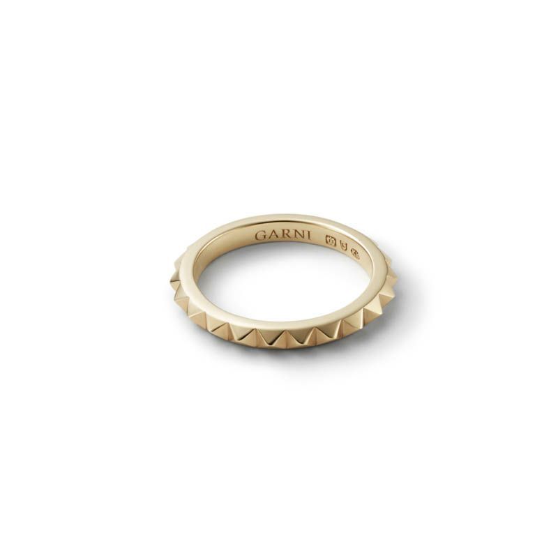 【お取り寄せ注文可能】K10 Multiple Studs Ring_S(GOLD)