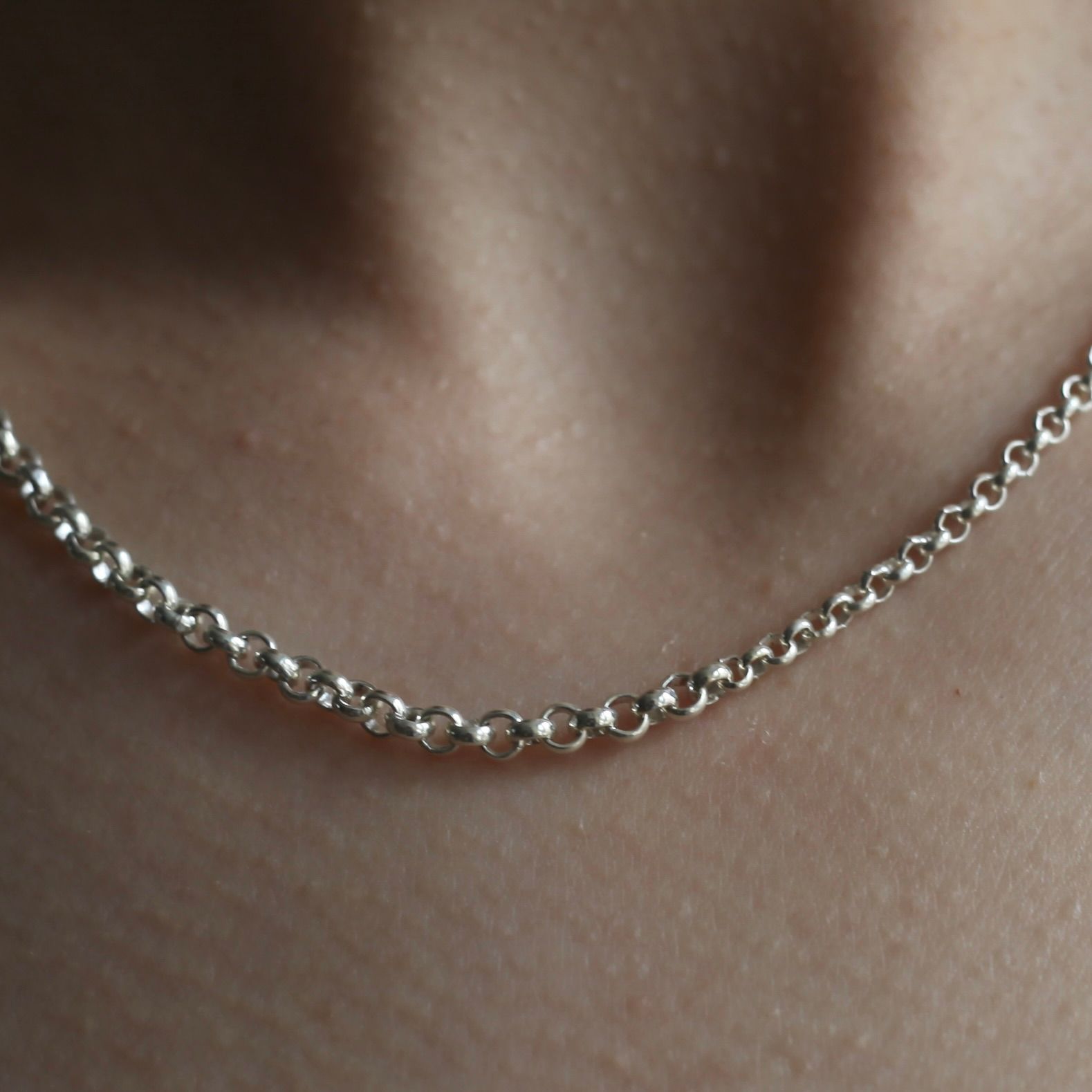 【残り一点】Gradient Rolo Chain Necklace T-BAR