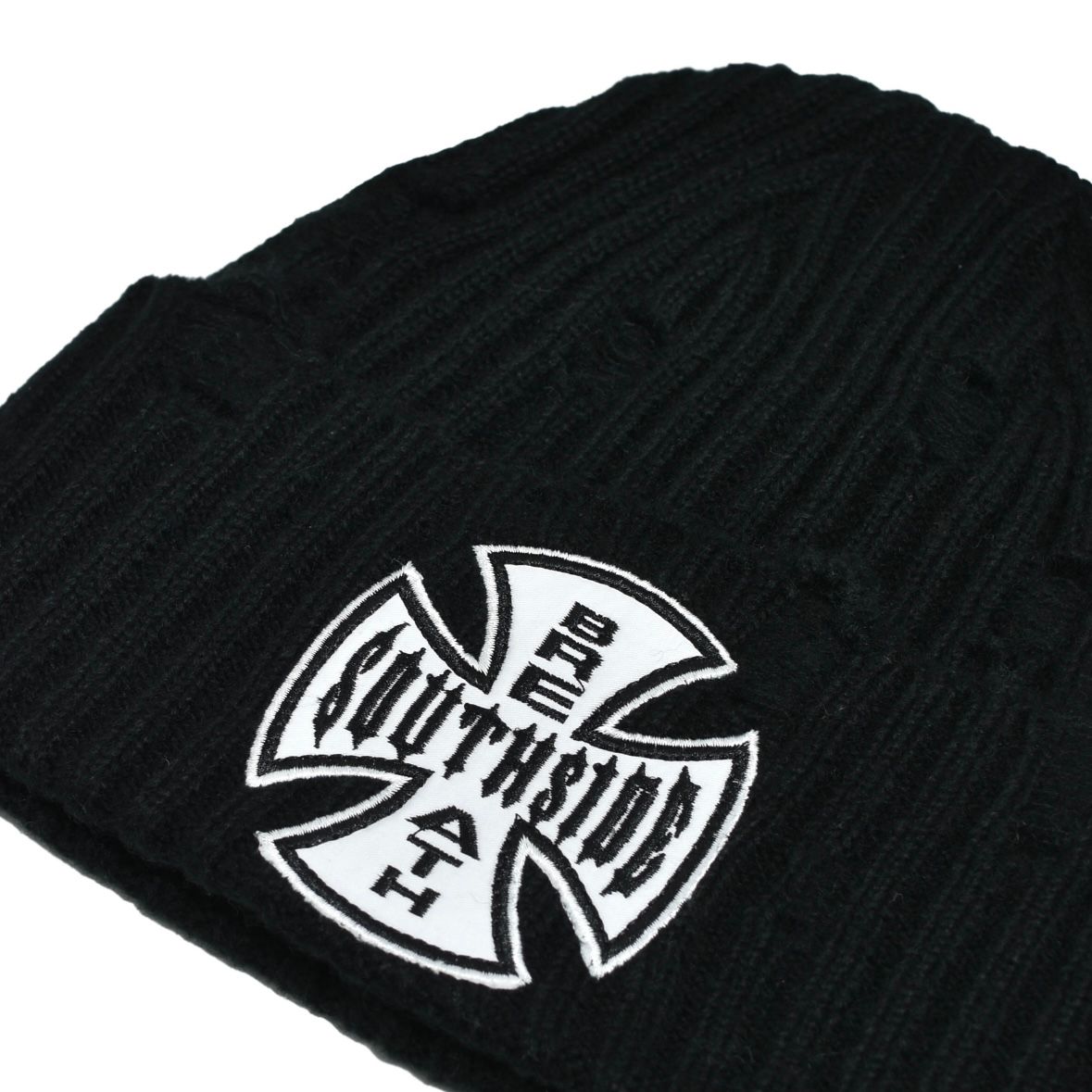 【残り一点】Southside Cross Damage Rib Beanie