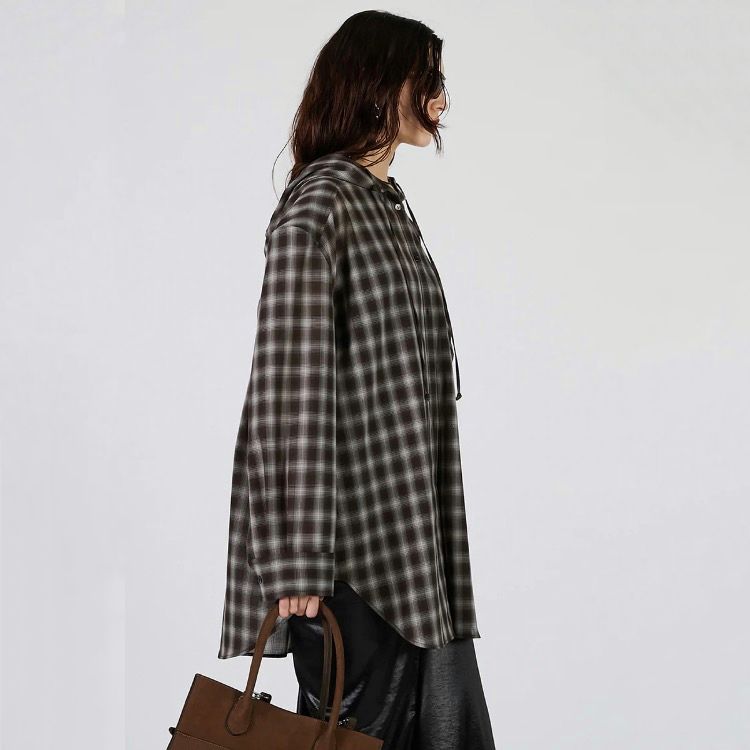 【残り一点】Hoodie Check Shirt