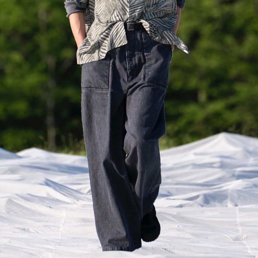 【残り一点】Denim Cut Off Buggy Pants