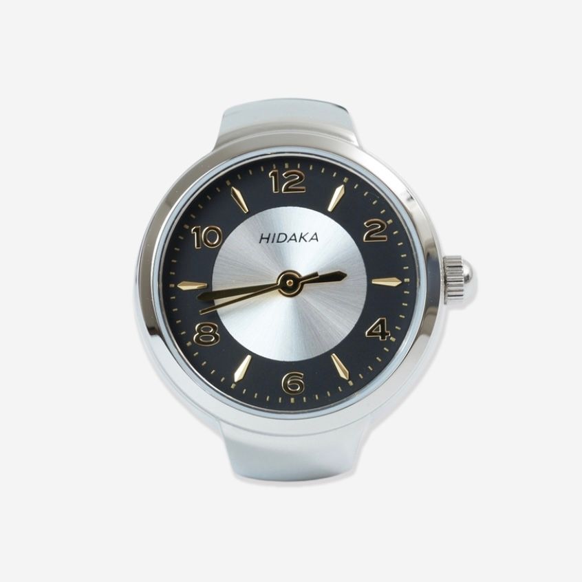 【残りわずか】Bullseye Ring Watch(SILVER×BLACK)