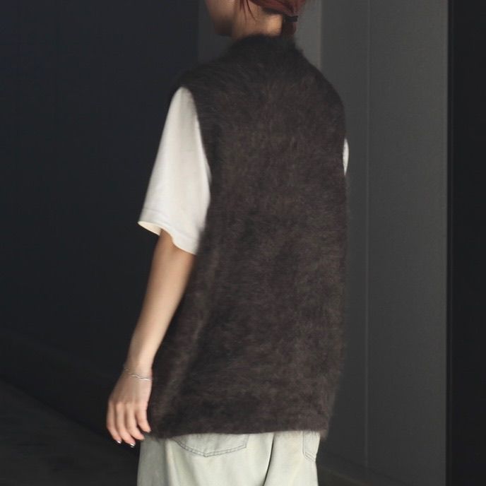 【残り一点】Cashmere Shaggy Knit Vest