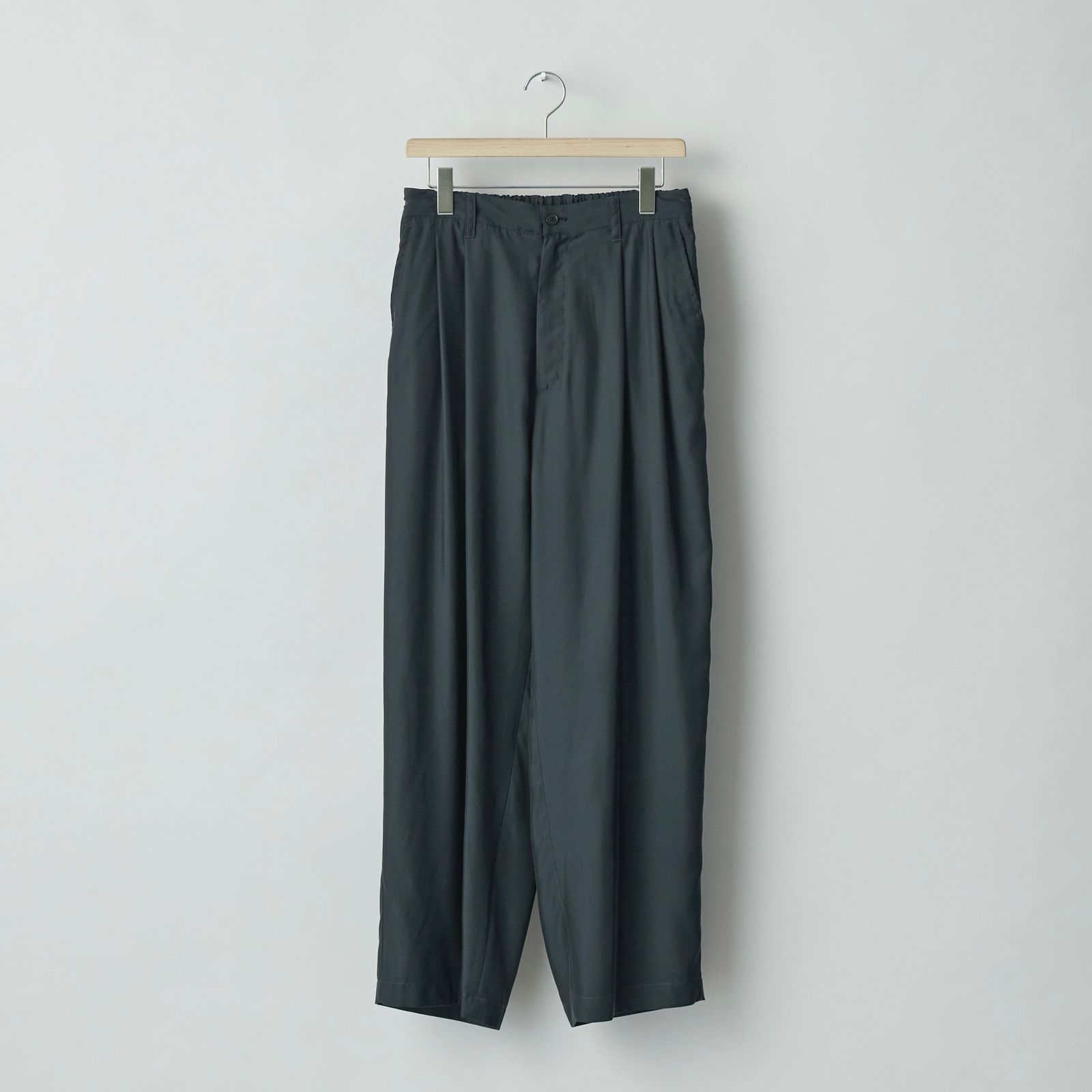 ssstein - 【残りわずか】Cupro Twill Wide Easy Trousers