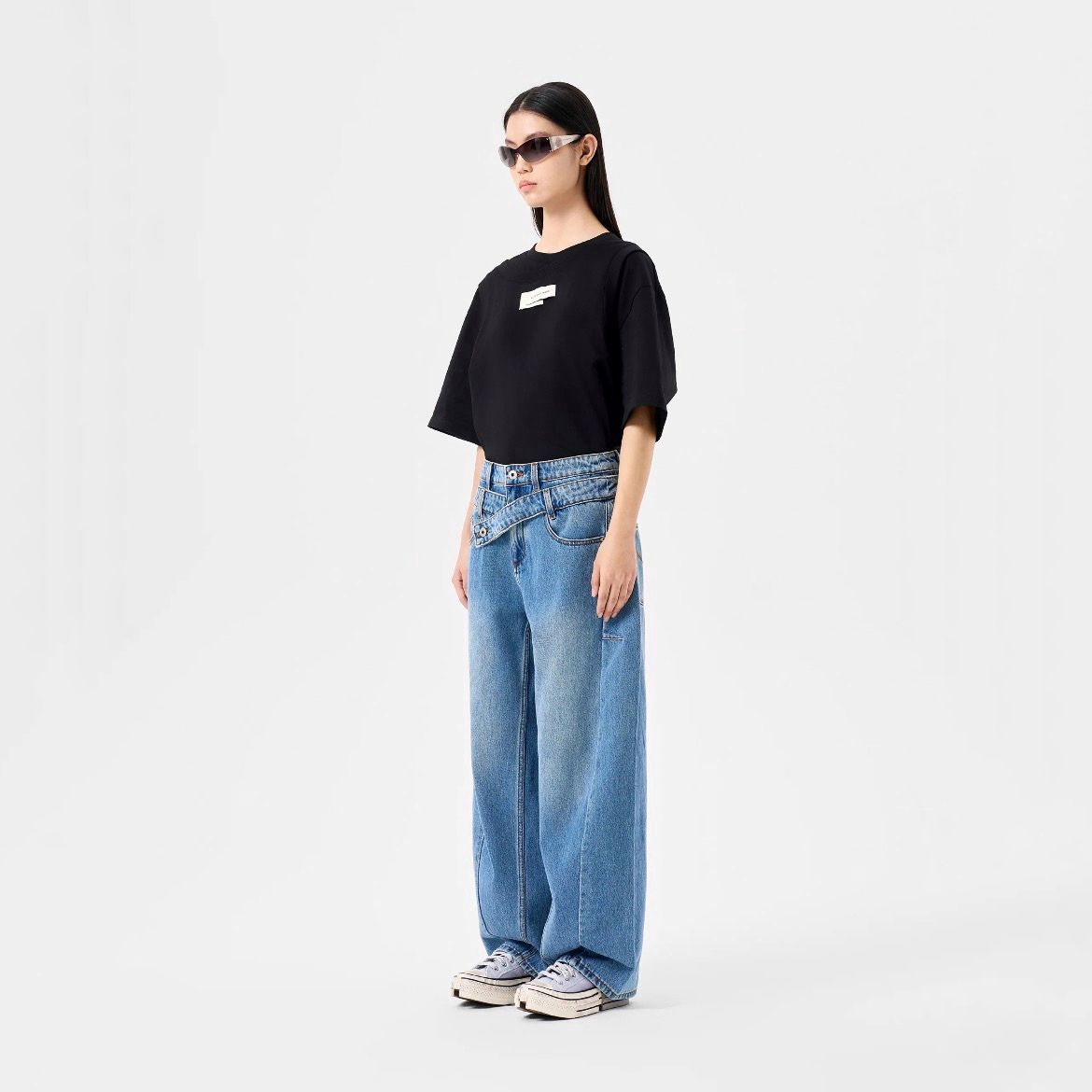 【残り一点】Double Waist Denim Trousers