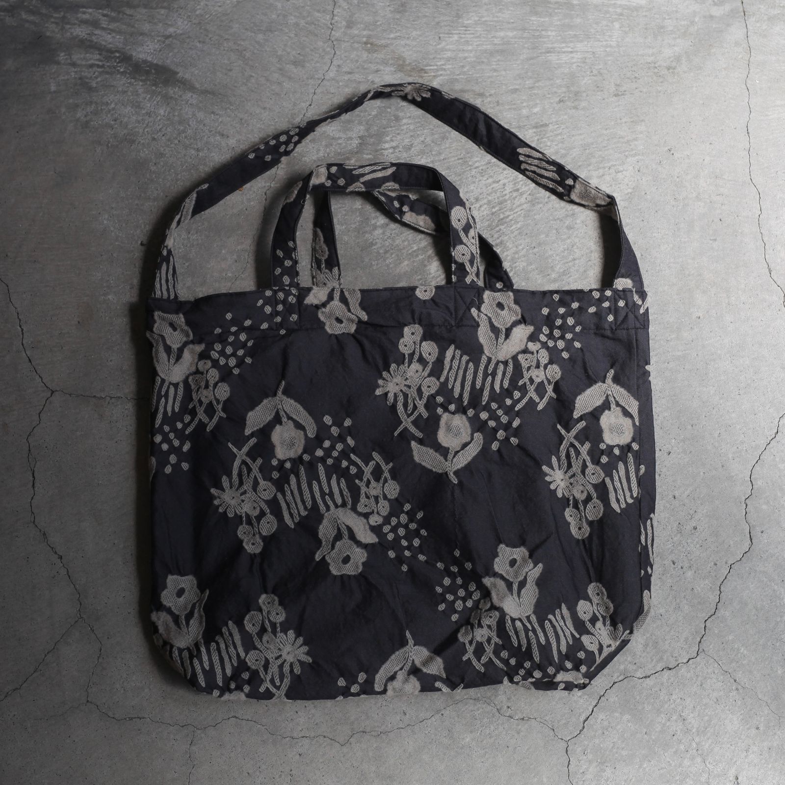 【美品】my beautiful landletトート my beautiful landlet - 【残り一点】フラワージャガードトート