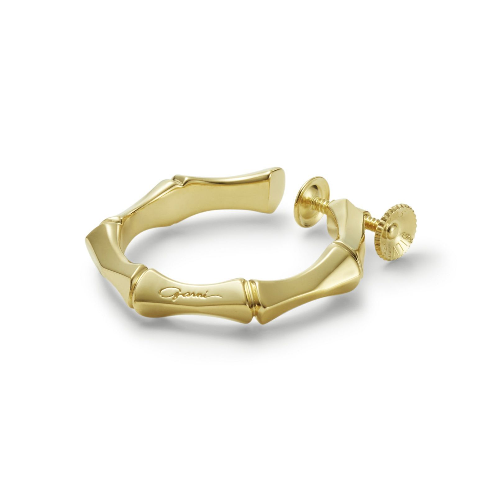 【お取り寄せ注文可能】Crockery Bamboo Earring_L(GOLD)