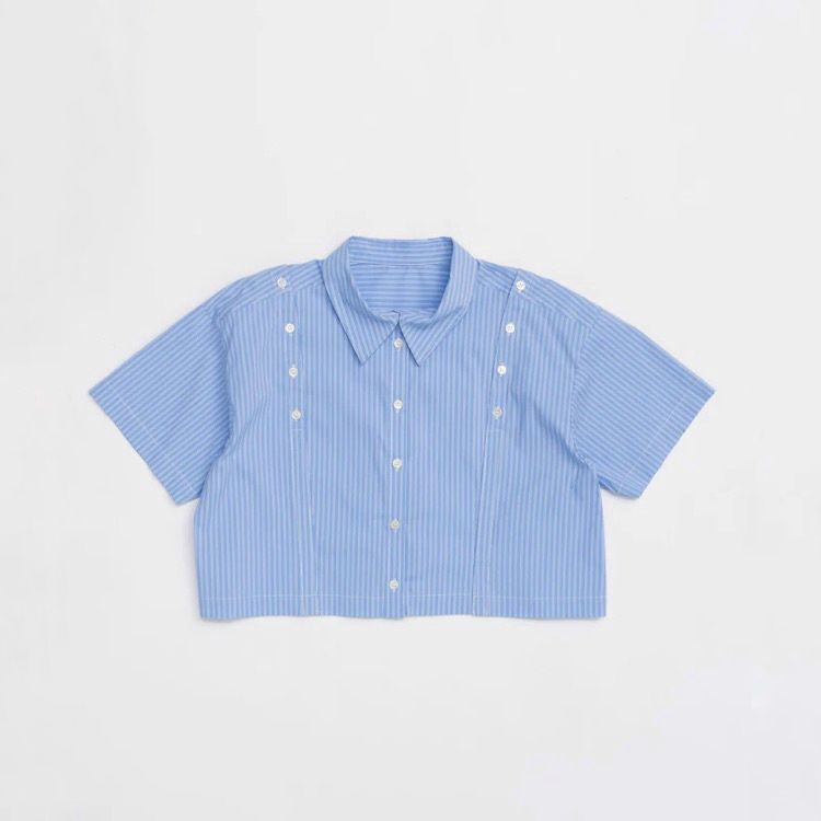 トップス Maison Special Button Slit Short Shirt MAISON SPECIAL - 【残り一点】Button Slit Short Shirt
