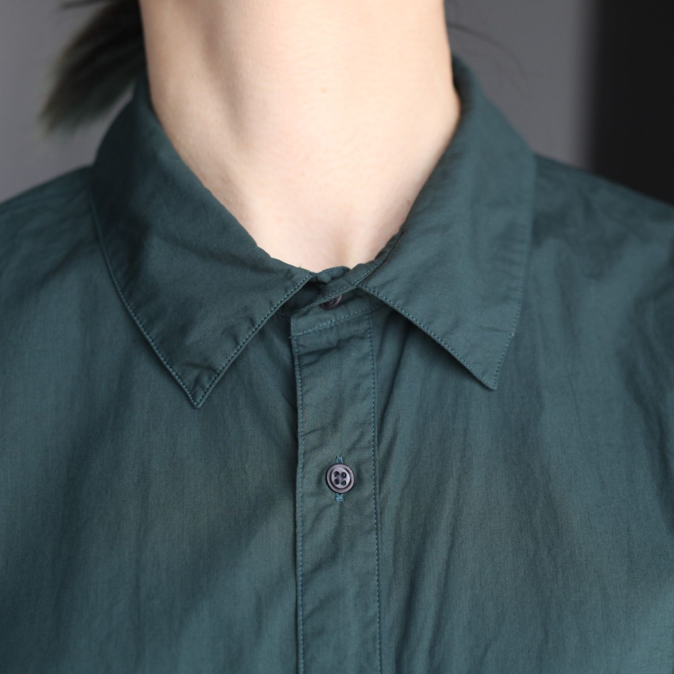 ATON - 【残りわずか】Cotton Lawn Oversized Shirt | ACRMTSM ONLINE