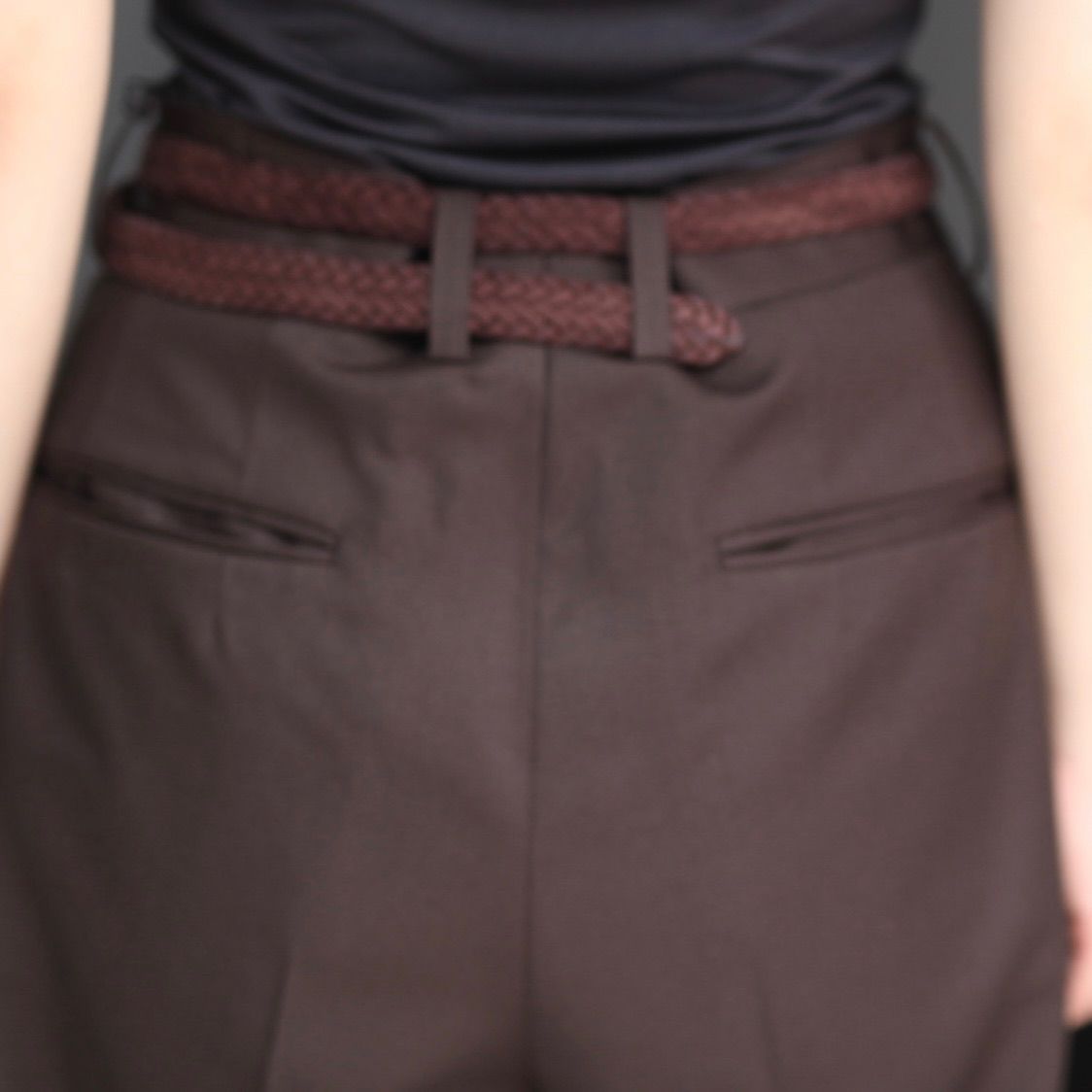 【残りわずか】Extra Wide Trousers(2/60 WOOL GABARDINE)
