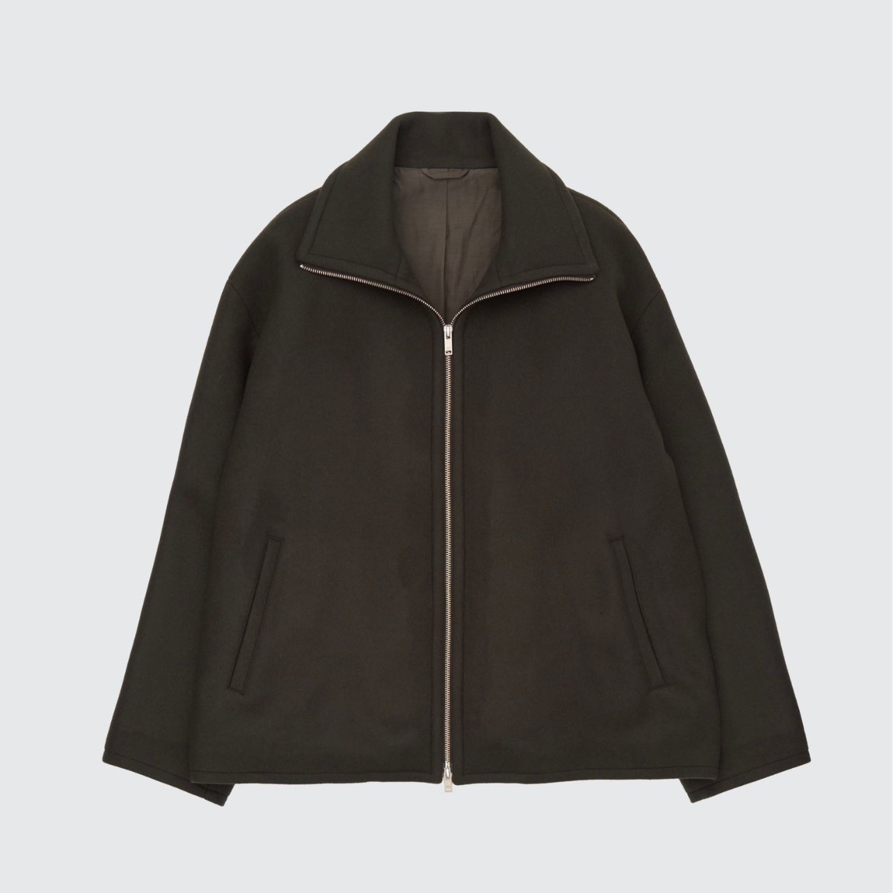 【残り一点】Melton Stand Collar Zip Blouson