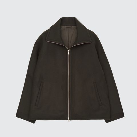 【残り一点】Melton Stand Collar Zip Blouson