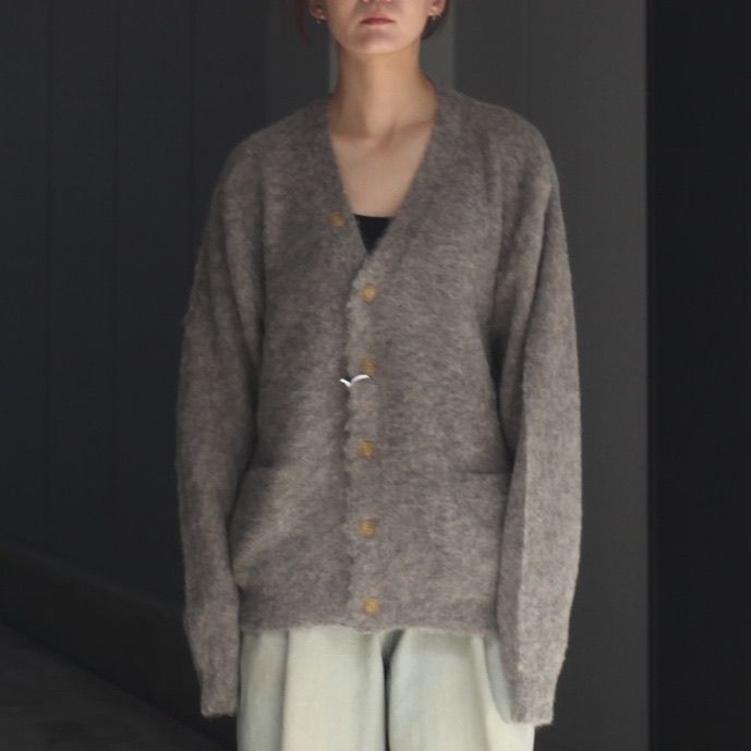 【残り一点】3color Mix Baby Alpaca Cardigan