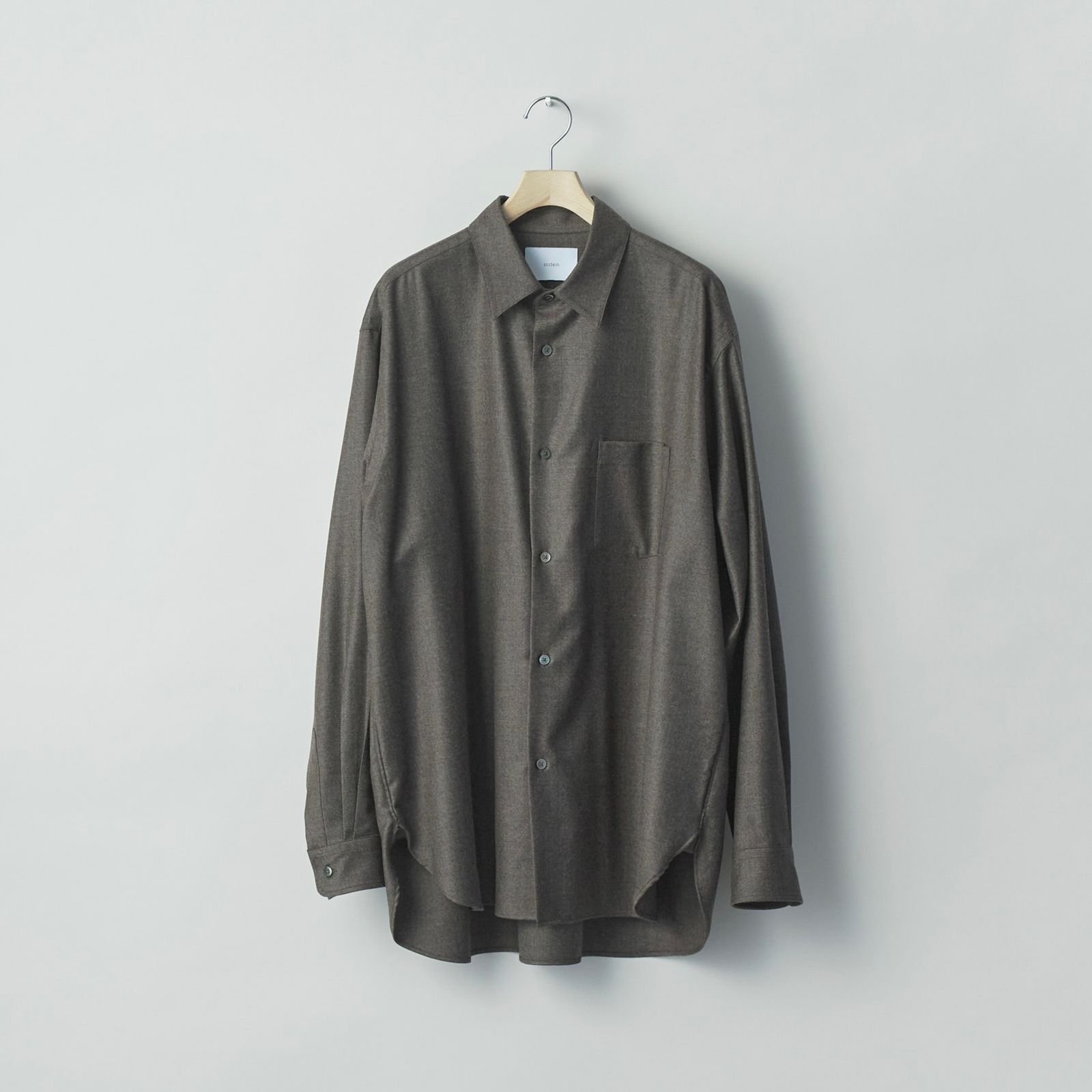 【残り一点】Extra Fine Wool Oversized Regular Collar Shirt