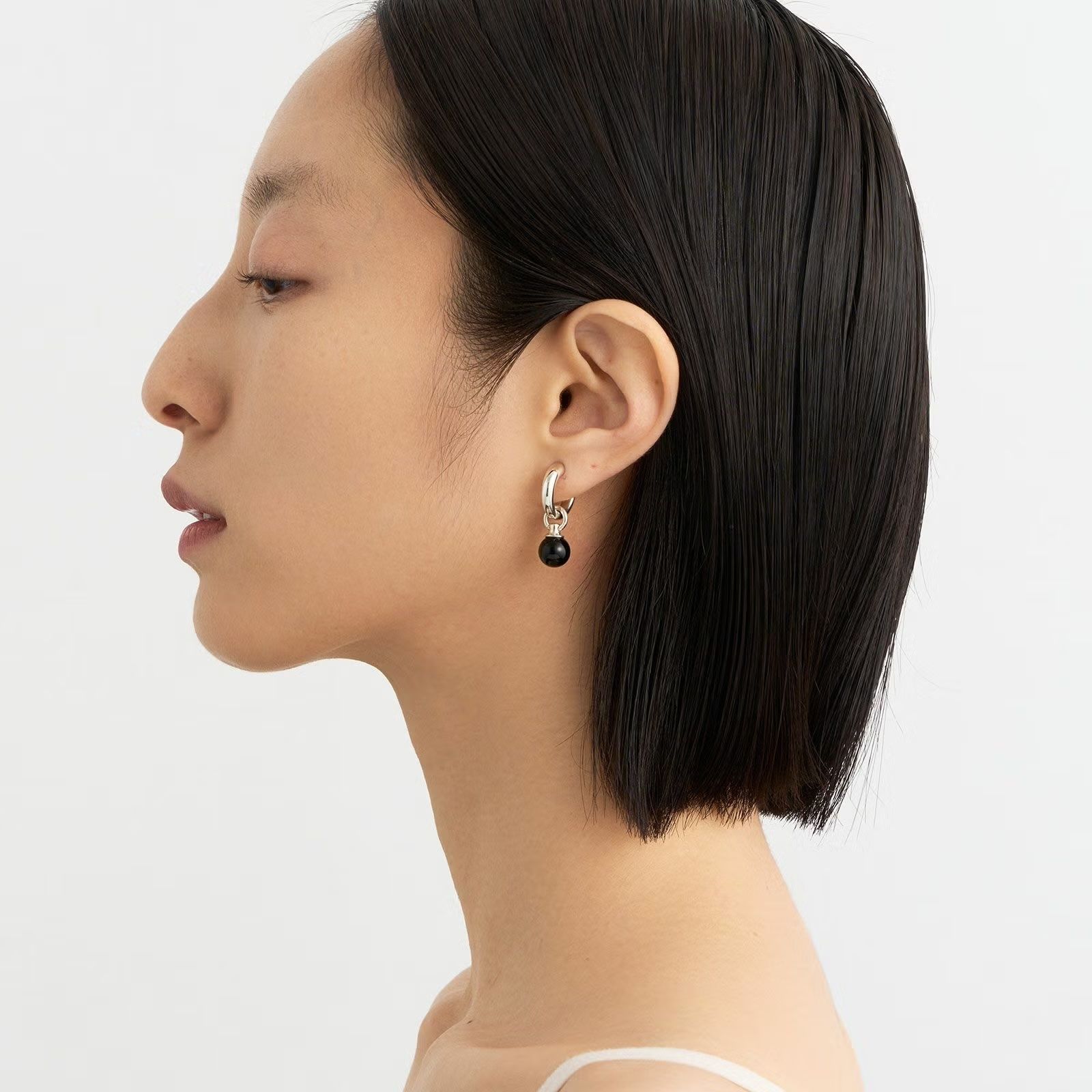 【お取り寄せ注文可能】Stone Ball Earring