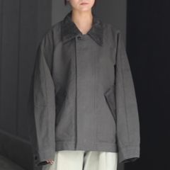 【残り一点】ダブルフェイスジップブルゾン