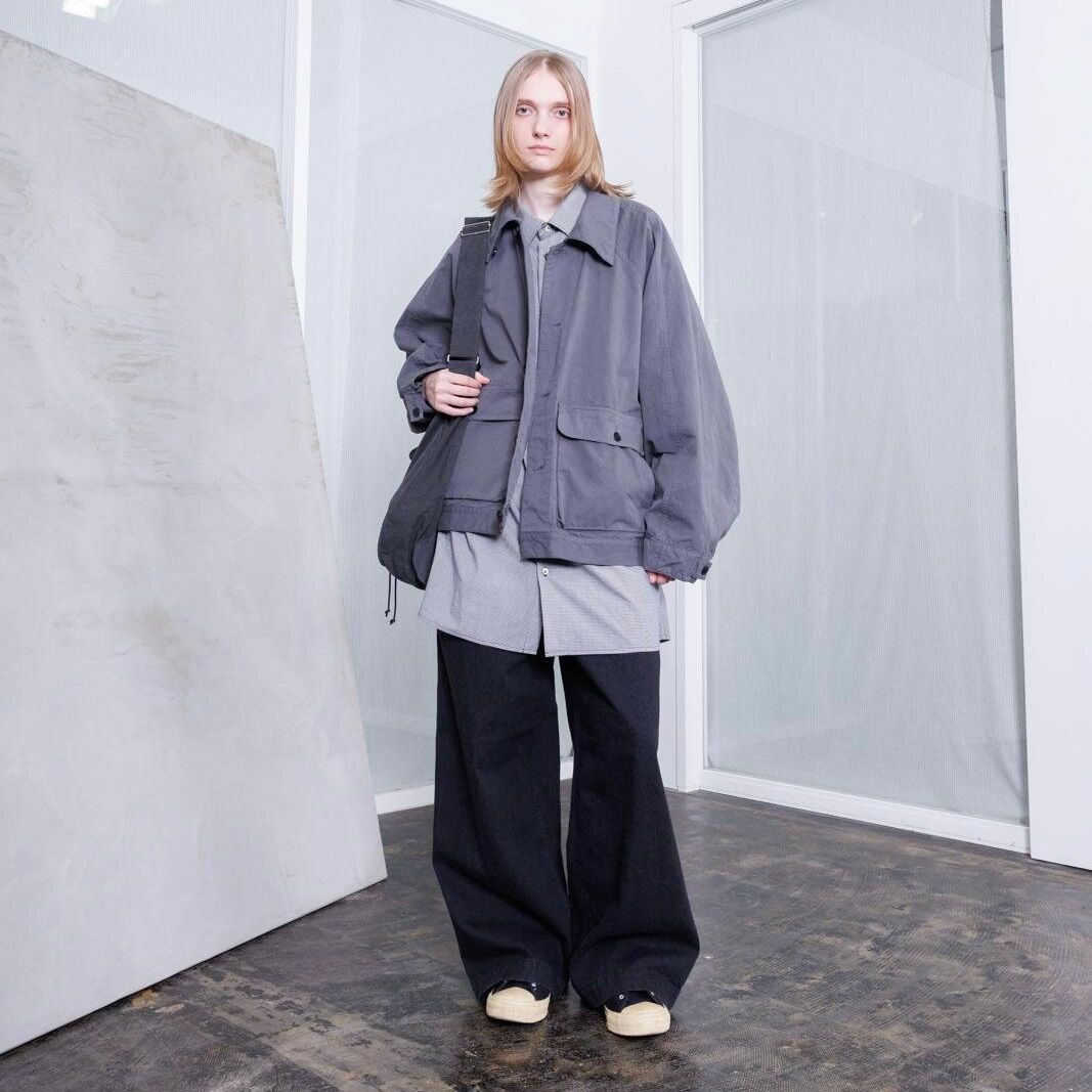 【残り一点】ガーメントダイオーバーサイズブルゾン