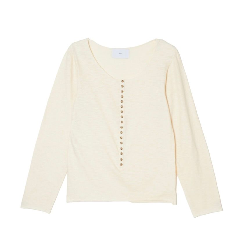 【残り一点】Henry Neck Long Sleeve Tee
