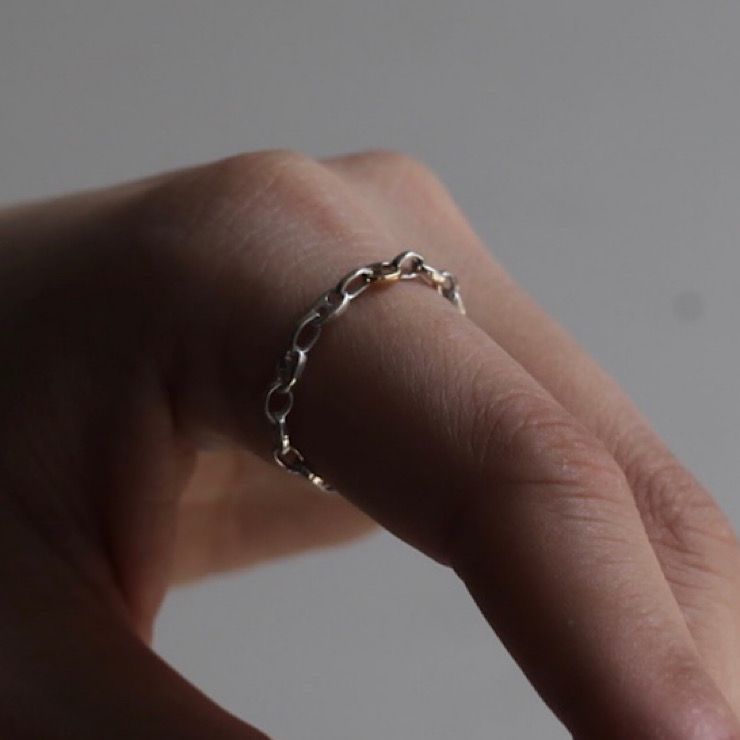 【残り一点】18K&SV Anchor Ring