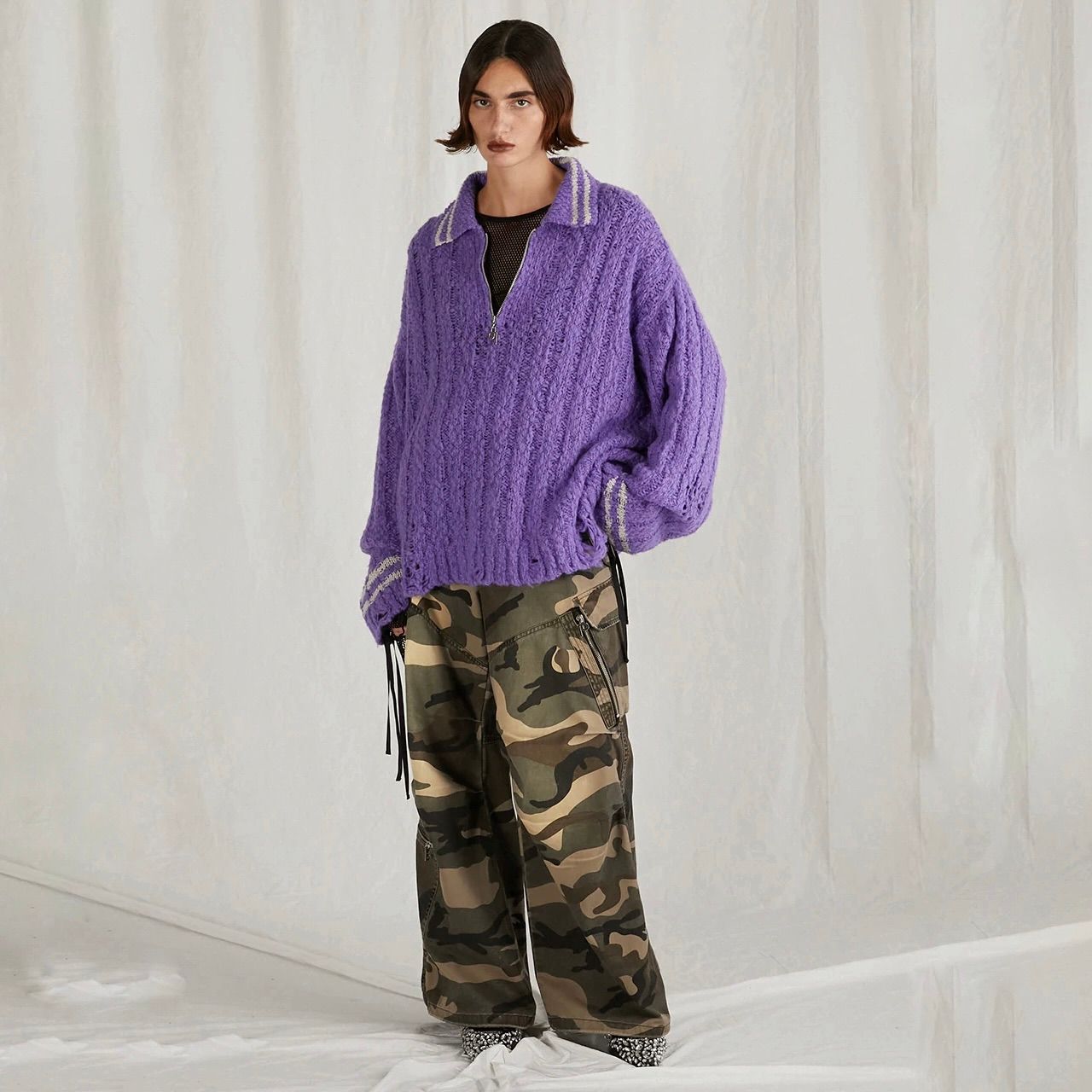 【残り一点】Polo Neck Knit