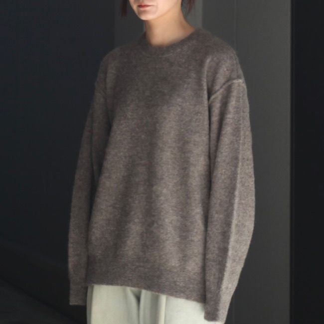 【残りわずか】Wool/Alpaca Knit Crew Neck LS