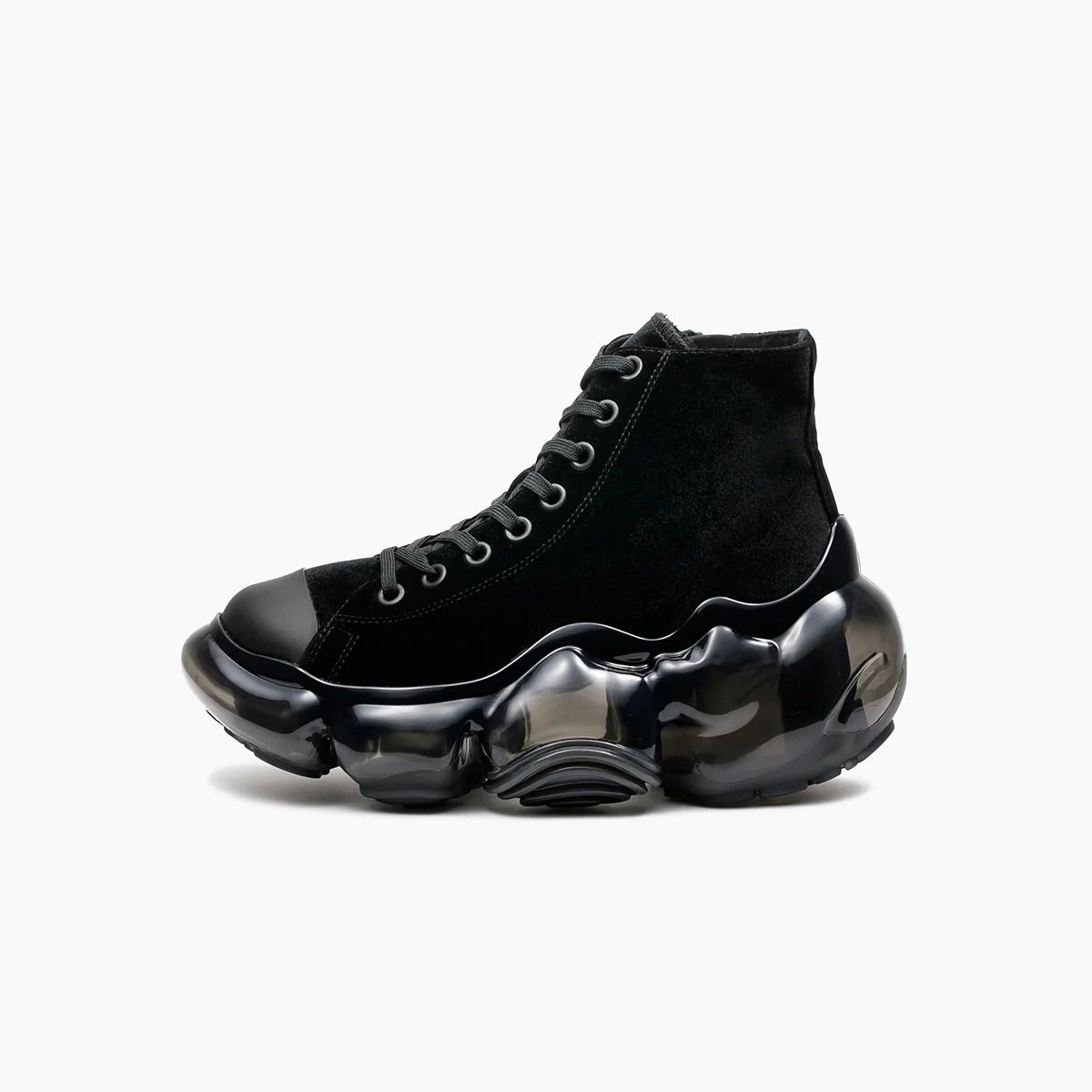 【残り一点】Moopie Highcut(BLACK VELVET×BLACK)
