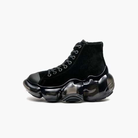 【残り一点】Moopie Highcut(BLACK VELVET×BLACK)