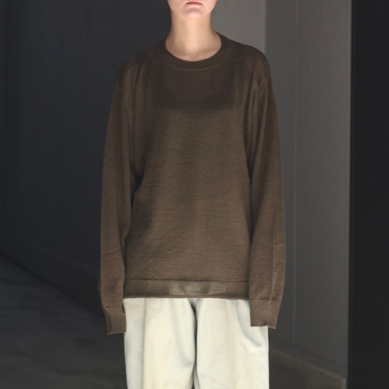 【残り一点】Wholegarment Wool Sheer P/O