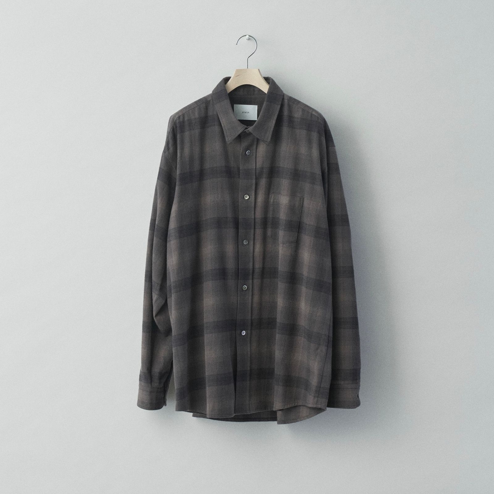 stein - 【残り一点】Oversized Cotton Flannel Shirt | ACRMTSM ...