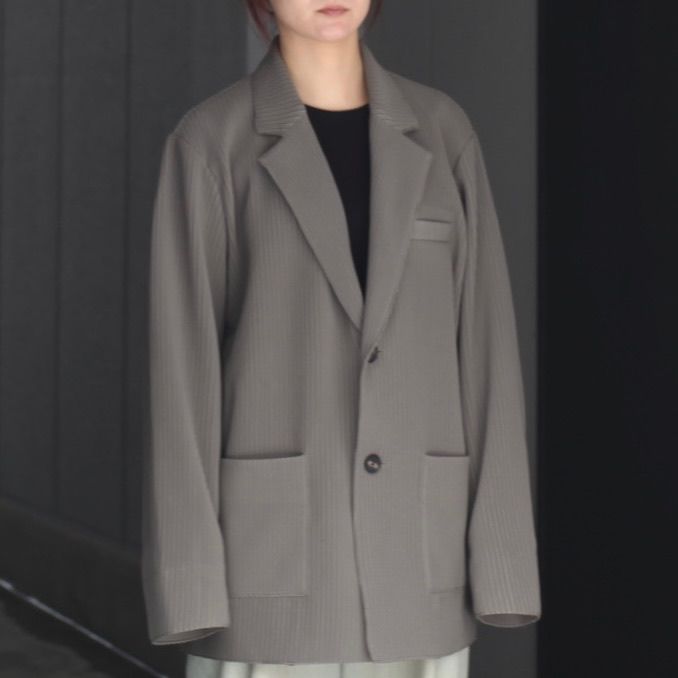 【残り一点】Gradation Pleats Single Breasted Jacket
