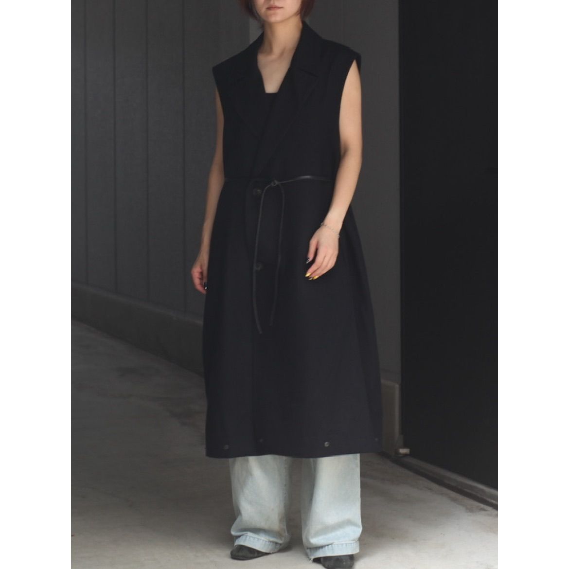 ssstein - 【残り一点】Oversized Docking Double Breasted Coat ssstein - 【残り一点】Oversized Docking Double Breasted Coat